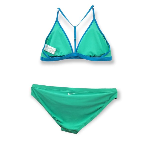 NIKE Swim Solid T-Back Swim Training Bikini Set Women's XL - Picture 3 of 16